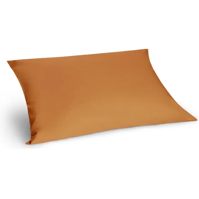 Yumeko kussensloop percal katoen okergeel 50x70 - Bio, eco & fairtrade - 1 stuk Ochre Yellow