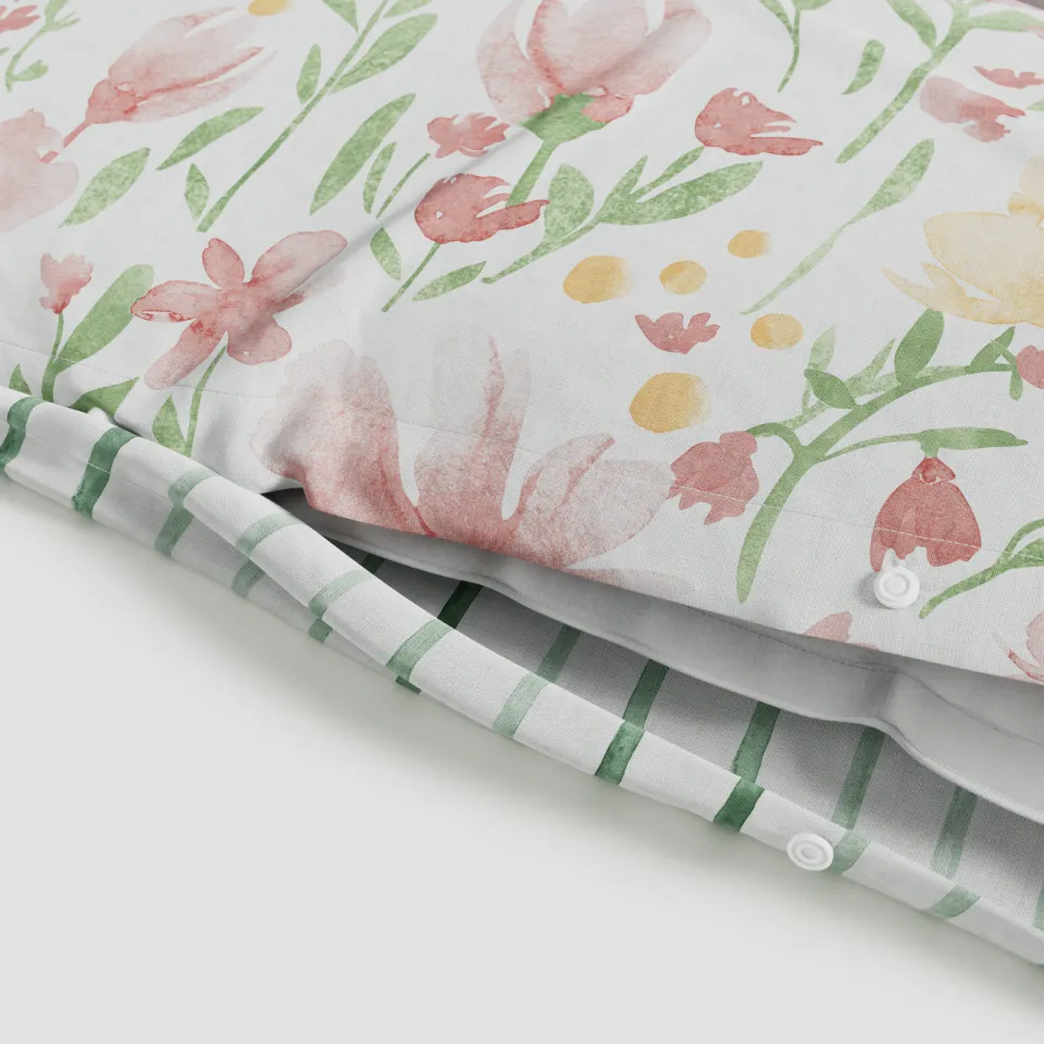 W dekbedovertrek katoen-polyester bloemenprint multi, foto 5