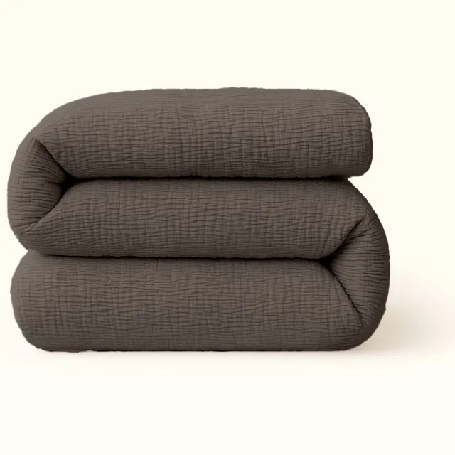 Y-NOT – Dekbed Zonder Overtrek 140x200 – Micro Mousseline – All Year Dekbed – Zacht & Wasbaar – Chocolade Bruin