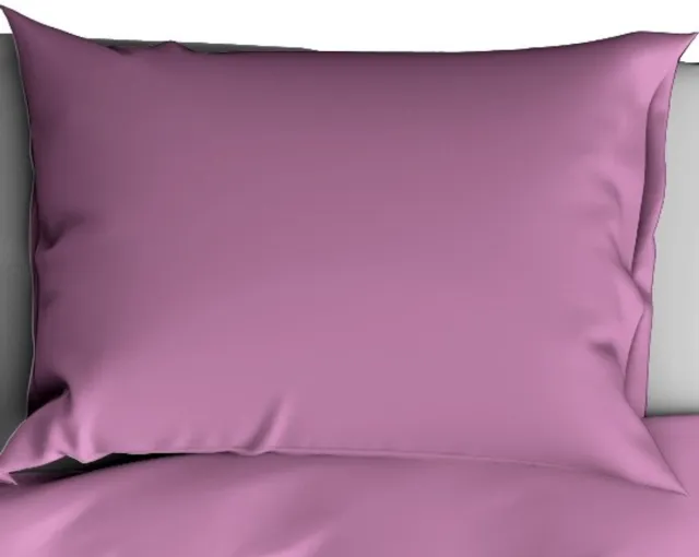 De Witte Lietaer Kussensloop Olivia Smokey Grape - 63 x 63 cm - Paars - Katoen Satijn