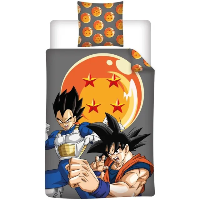 Dragon Ball Z Dekbedovertrek Vegeta - 140 x 200 + 65 x 65 cm - Polykatoen Meerkleurig