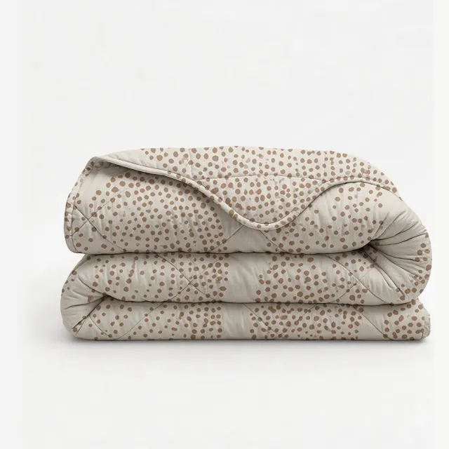 Dekbed-Discounter Fresh and Co Dekbed Zonder Overtrek 140 x 200 cm - Warmteklasse 3 - Zonder Hoes - Inclusief kussensloop - Beige