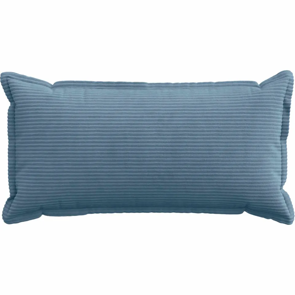 vidaXL Kussensloop 2 st HOUTEN Blauw 40 x 80 cm corduroy