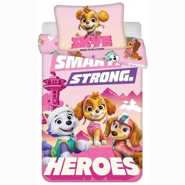 PAW Patrol dekbedovertrek Smart Strong 100 x 135 cm - 40 x 60 cm - katoen Multi