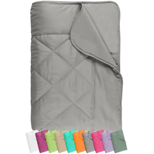 Unyqoos Ultralicht Zomerdekbed van Microvezel voor Comfort in Warme Nachten - 135x200 cm - Grijs