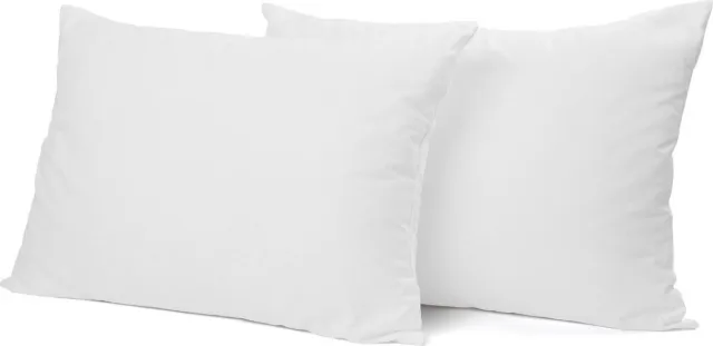 Eleganzzz Molton kussensloop - Kussenbeschermer 100% Katoen - 60x70cm - Kussenslopen set van 2 stuks - Molton Wit