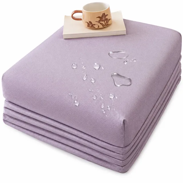 SWGOTA Waterdichte effen lila matrashoes 140 x 200 cm enkele hoes voor matrassen tot 30 cm hoog