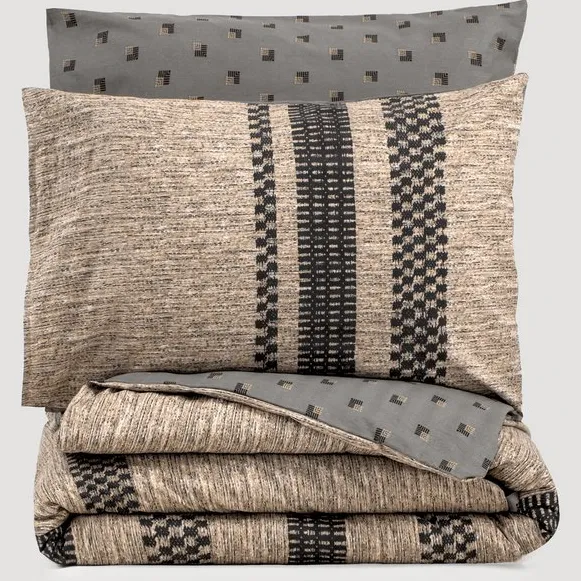 L'essentiel Maison Arlo - Dekbedovertrek - Ranforce - Bruin - 240x220 Veelkleurig
