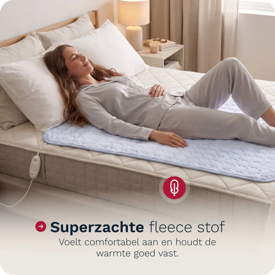 Inventum elektrische onderdeken - HN135 - 150 x 80 cm - lichtblauw, foto 2