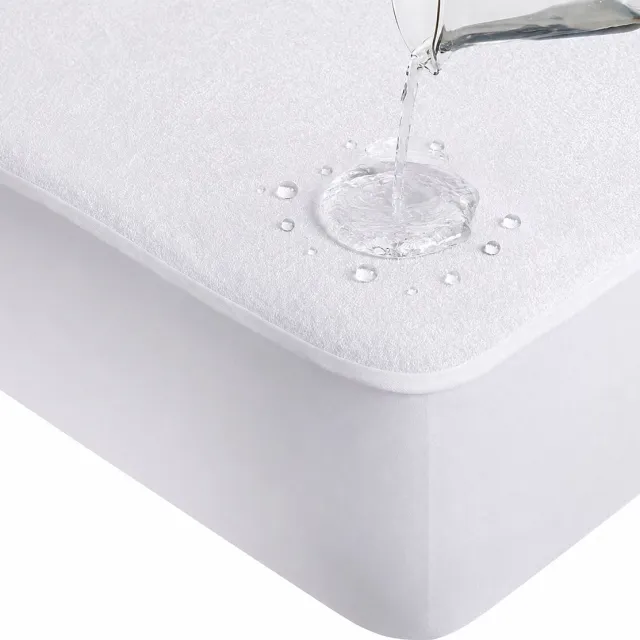 Princessmatrassen Ultracomfortabel Waterdichte Princess Matrasbeschermer Hoeslakenbadstof Matrasbeschermhoes- Incontinentie-Ademend-Zacht-Geruisloos-Antibacteriëel-Öko-Tex gecertificeerd-100% Veilig-Rondom Elastiek-Machine wasbaar-80x200-cm-Wit