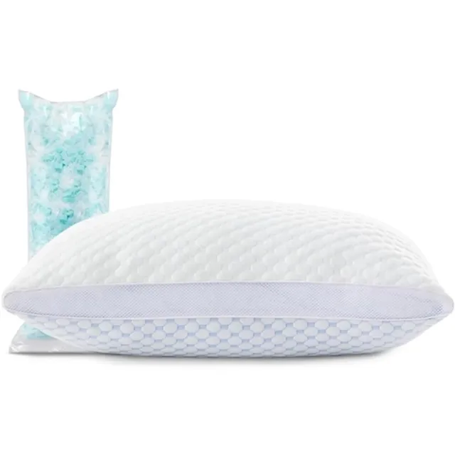 Zavelo Zen SleepCool 3D Verkoelend Hoofdkussen – Tegen Zweten & Voor Warme Nachten Wit