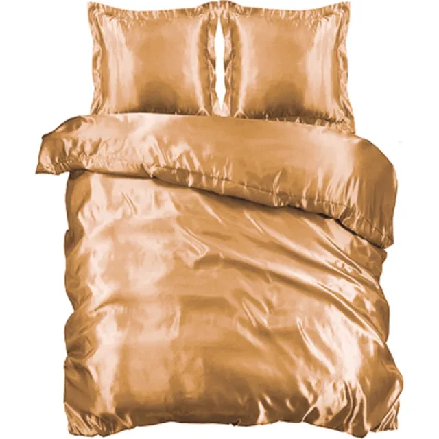 Beauty Silk Dekbedovertrek Satijn Champagne Gold 140 x 200/220 cm + 1 kussensloop