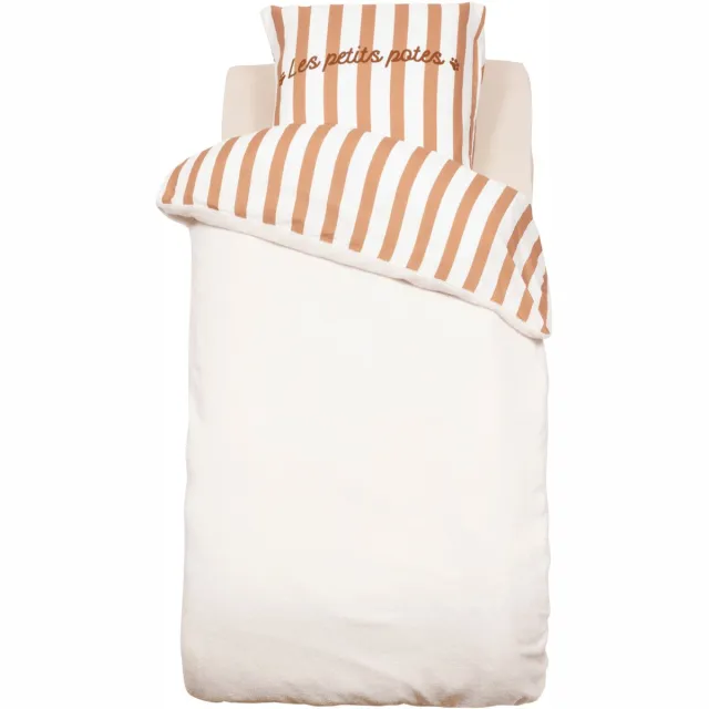 Atmosphera Kids Scott Dekbedovertrek set met 1 kussensloop 140x200cm/65x65cm - Oranje