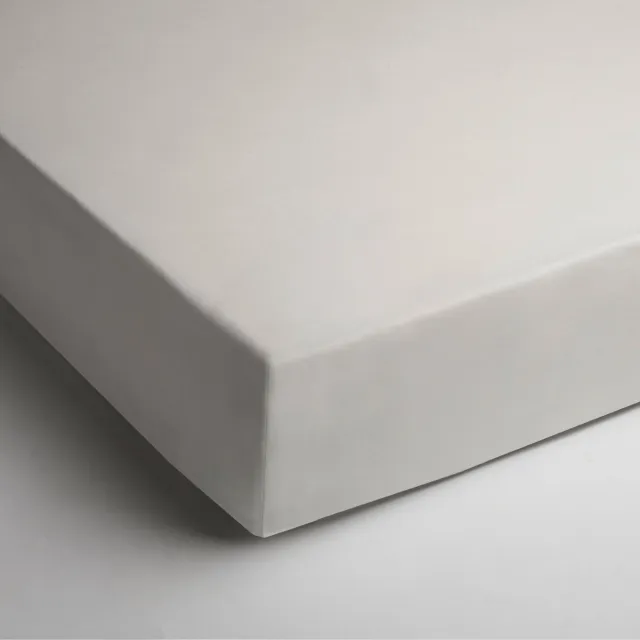 Papillon hoeslaken - dubbel jersey - 140 x 200 - Crème