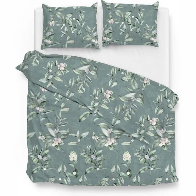 Zo! Home ZoHome Ivar Dekbedovertrek - Litsjumeaux - 240x200/220 cm - Green