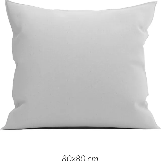 Heckettlane Franela Kussensloop - Grijs - 80x80cm - Grijs