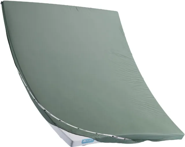 Cloudpillo Topper Hoeslaken - Sage Green - 160x200 cm - Waterafstotend, Ademend, Zacht, Antibacterieel - Duurzaam, OEKO-TEX Gecertificeerd Katoen