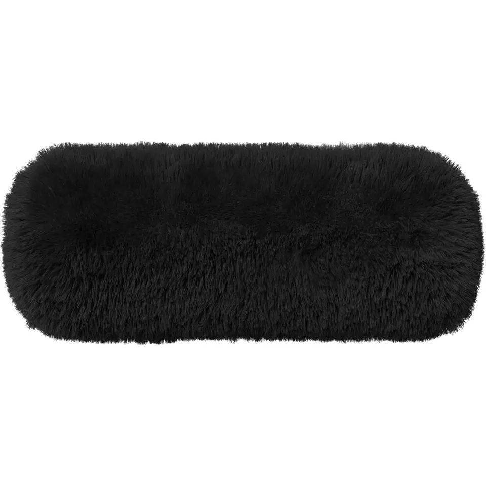 vidaXL Kussensloop 6 st HEERLEN Zwart Dia. 15 x 40 cm PV Fleece, foto 4