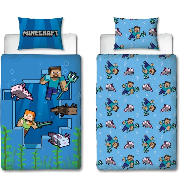 Minecraft Dekbedovertrek Multi Colour