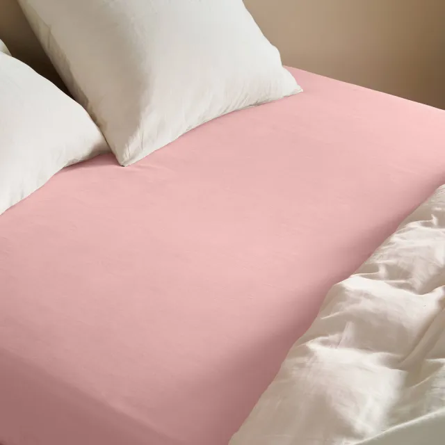 NOUS Living katoen hoeslaken roze, foto 2