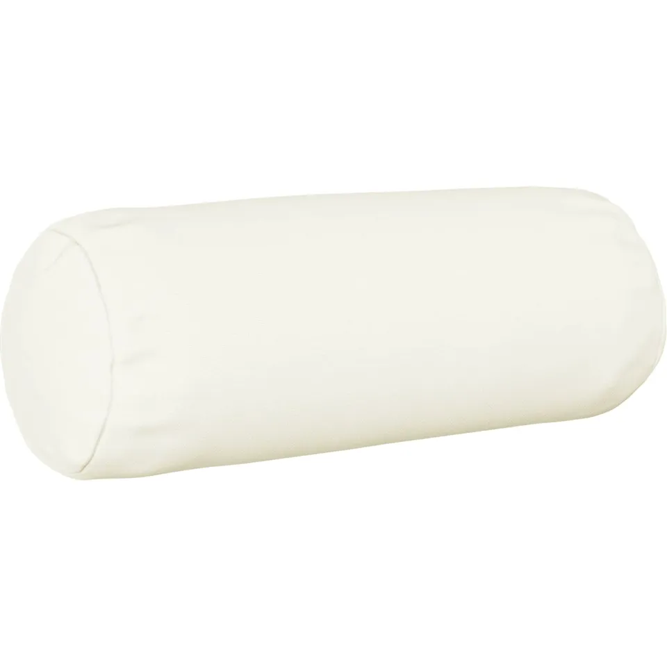vidaXL Kussensloop 2 st HEERLEN Wit Dia. 15 x 40 cm Stof