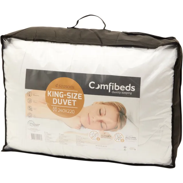 Comfibeds 4-seizoenendekbed 240 x 220 cm WIT