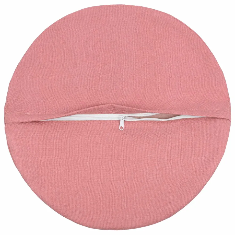 vidaXL Kussensloop 2 st HEERLEN Roze Dia. 60 cm Stof, foto 4