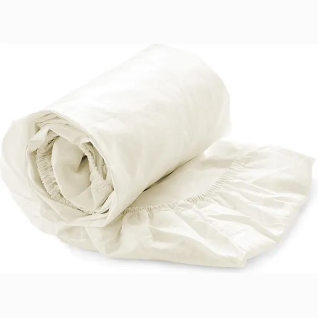 Heckettlane HnL Living - Hoeslaken - Katoen Perkal - 90 x 200 cm - Off-white Offwhite