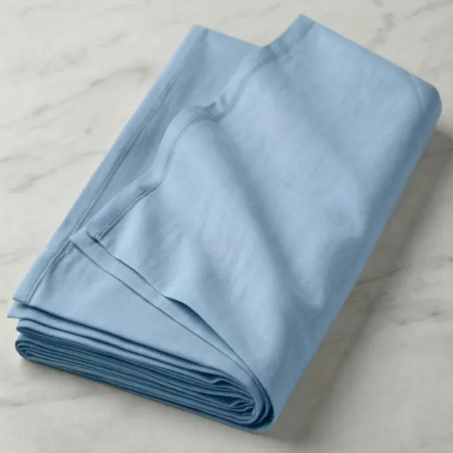 Blanche & Nuit Katoenen Laken – Lichtblauw – 100% Katoen – Zacht & Ademend