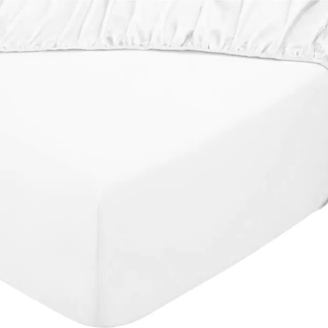 Happybed Villa Park - Topper Hoeslaken - Dubbel Jersey - Wit - 190/200x200/220 cm