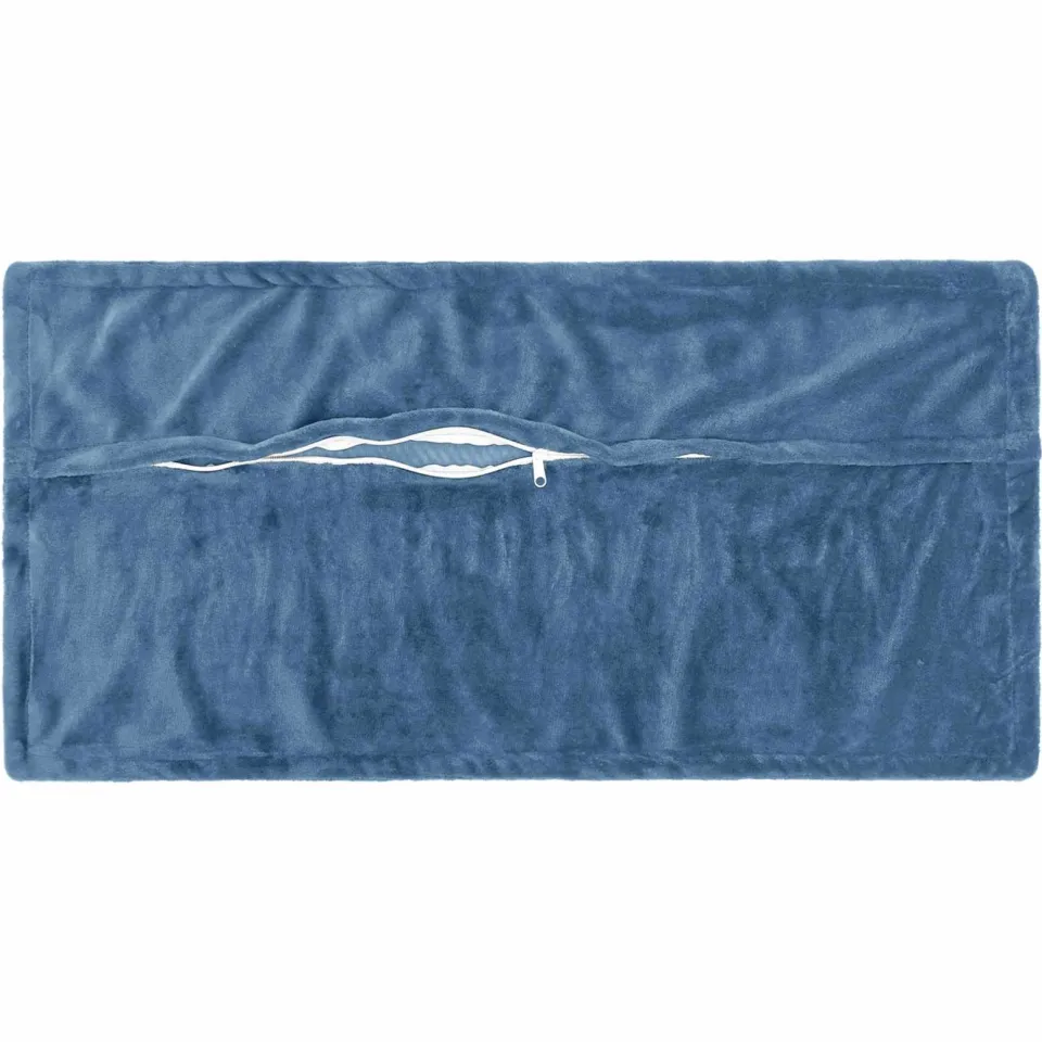 vidaXL Kussensloop 6 st HOUTEN Lichtblauw 40 x 70 cm Flanel blauw, foto 4