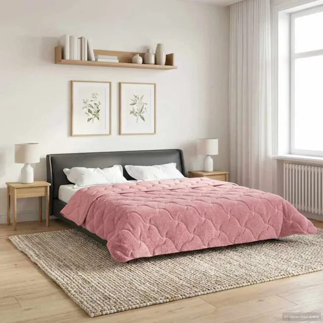 vidaXL Vol jaar dekbed 240 x 220 cm roze, foto 2