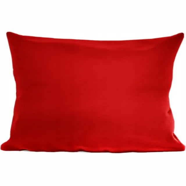 karo Katoenen Kussensloop 50x70 cm - Effen Rood
