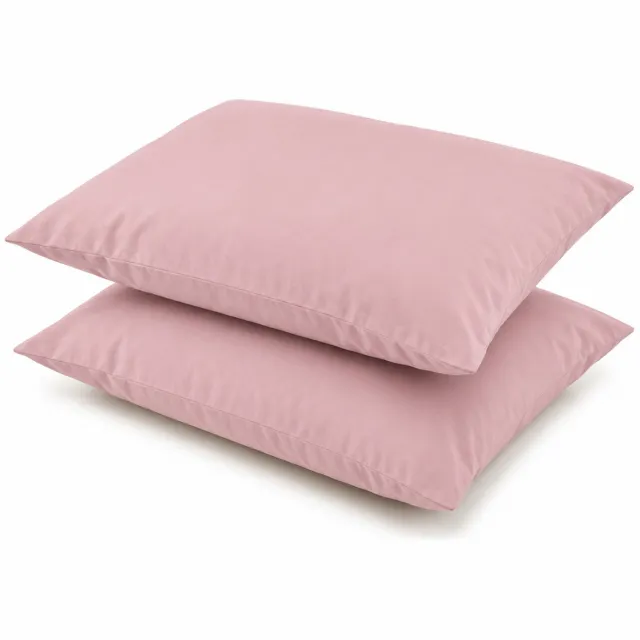 De Linde Home Kussenslopen, 100% Renforcé Katoen, 60x70 cm, Set van 2, Roze, Zacht & Ademend, Hotelkwaliteit, Kussensloop, Perfecte Pasvorm, Duurzaam, Stijlvol & Comfortabel, De Linde Home