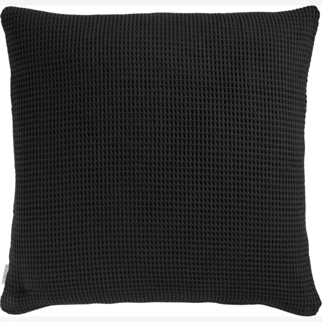 Heckettlane Wafel Kussensloop - Zwart - 50x50cm - Zwart