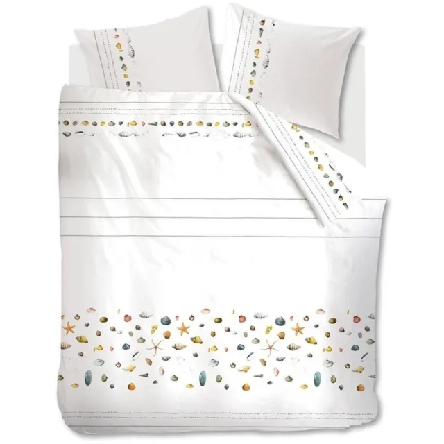 Marjolein Bastin Shellfish Dekbedovertrek - White wit