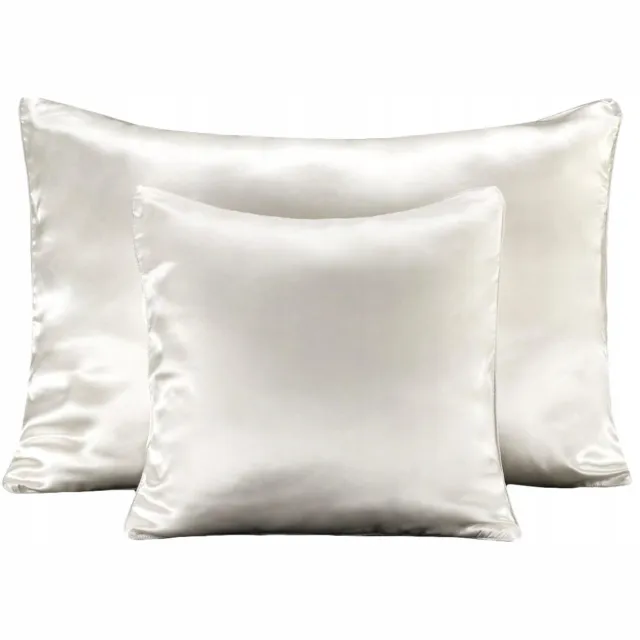 Malbery 100% Zijden Kussensloop Parelwit 40x40cm - Luxe Slaaptextiel