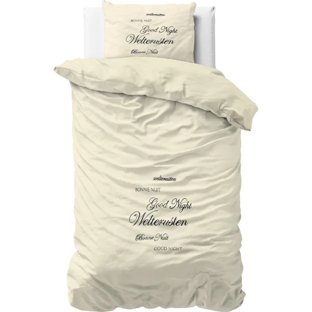 Sleeptime Essentials dekbedovertrek crème