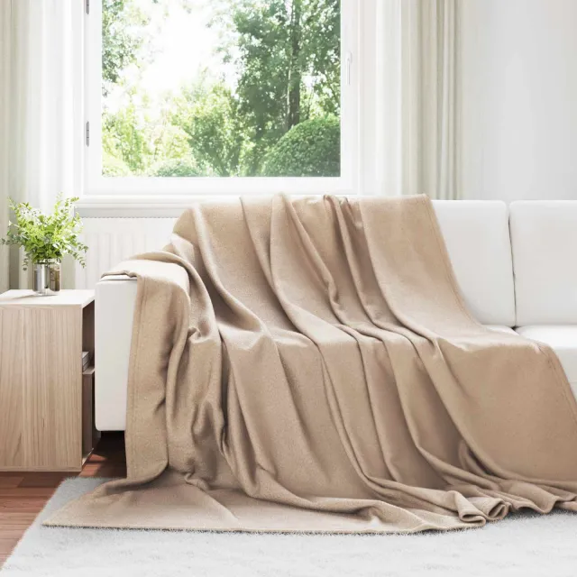 vidaXL Kleden 6 st Camel 240 x 220 cm 4,28 kg Fleece, foto 2