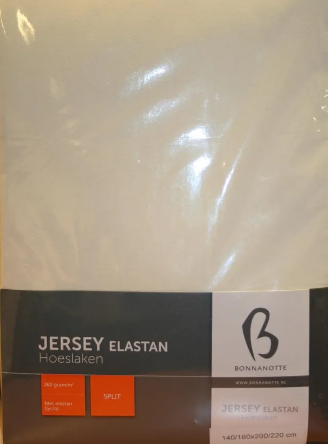 Bonnanotte Hoeslaken - Split - Jersey - 140/160x200/220 - Off White