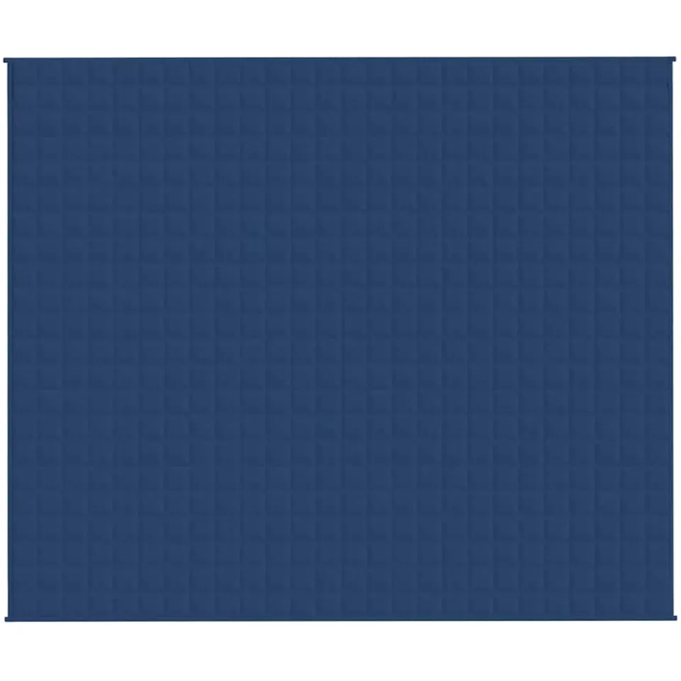 vidaXL Verzwaringsdeken 220x260 cm 15 kg stof blauw