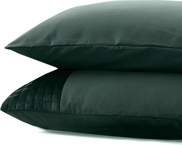 Sleeptime Velvet Band Groen 2pack slopen Green 60 x 70 cm Zwart, Wit, Groen, Taupe, Grijs, Roze