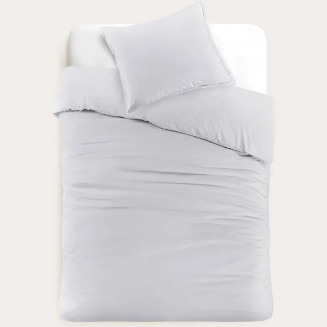 Studio LIVIT percale dekbedovertrek lichtgrijs