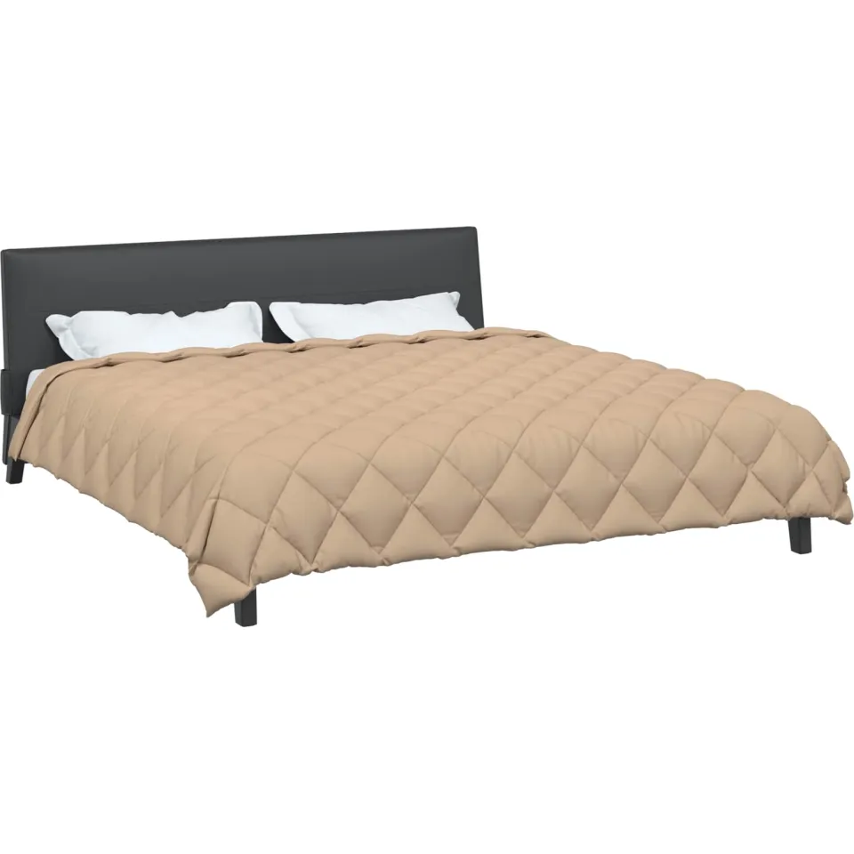 vidaXL Winter Dekbed 200 x 220 cm 450 gsm Microvezel Taupe, foto 2
