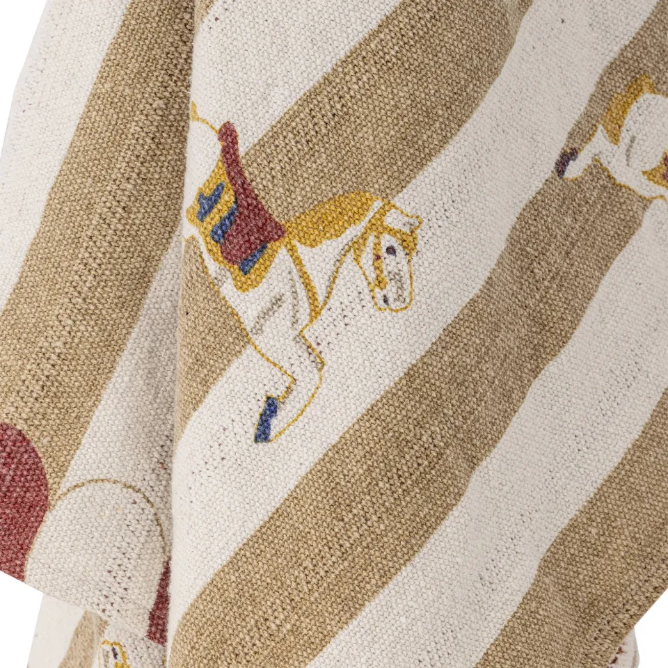 Bloomingville Merry-go-round plaid beige, foto 3