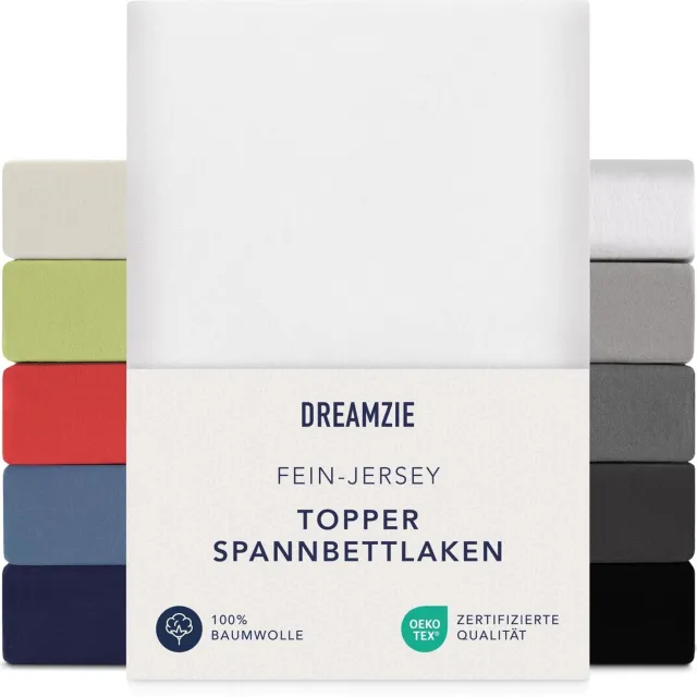Duraxl Hoeslaken - Katoen jersey - Wit