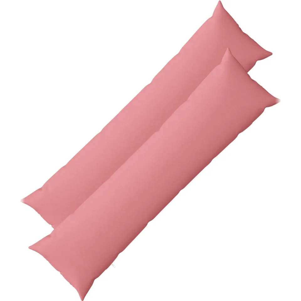 vidaXL Kussensloop 2 st HEERLEN Roze 40 x 145 cm Stof, foto 3