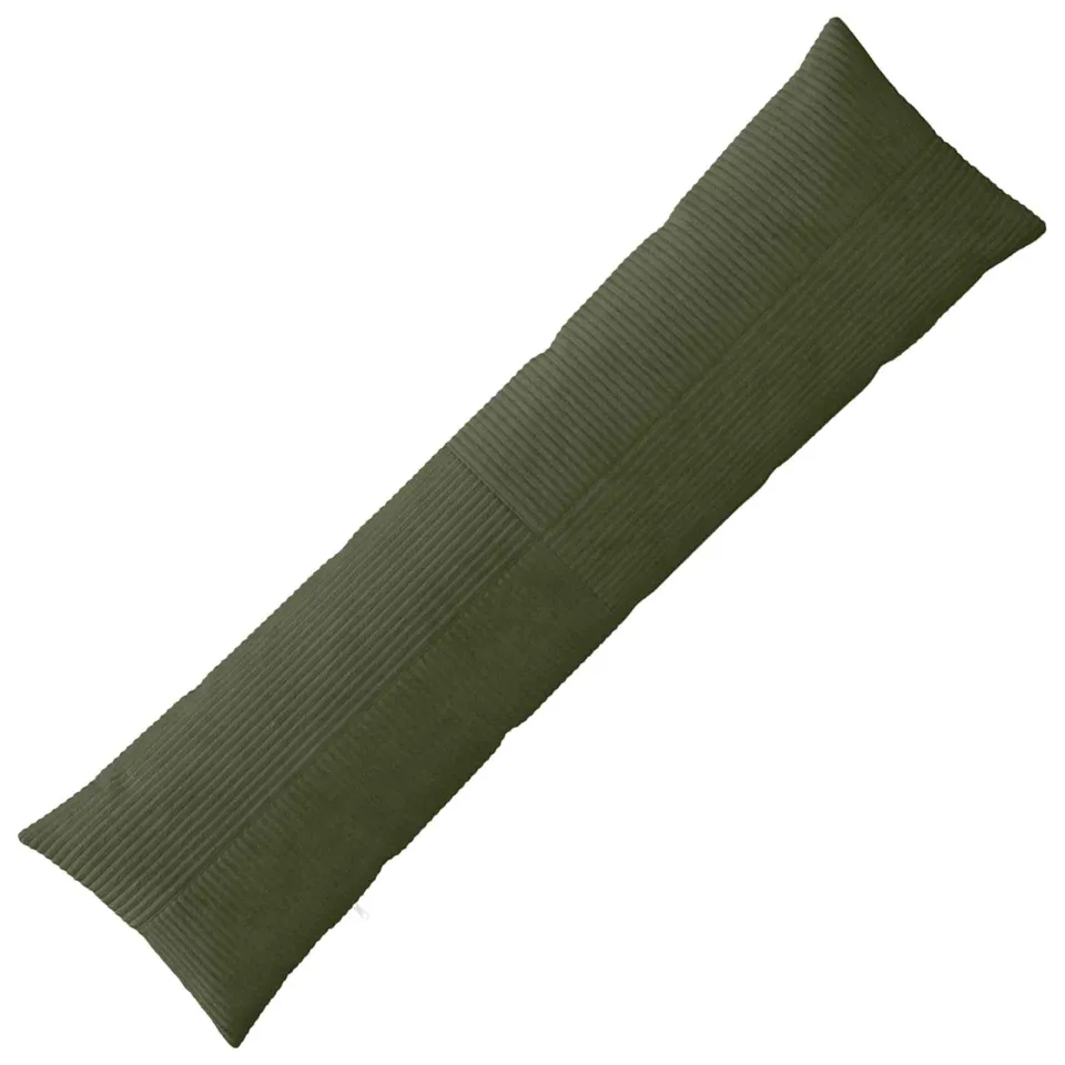 vidaXL Kussensloop ALMELO Groen 40 x 145 cm corduroy, foto 3