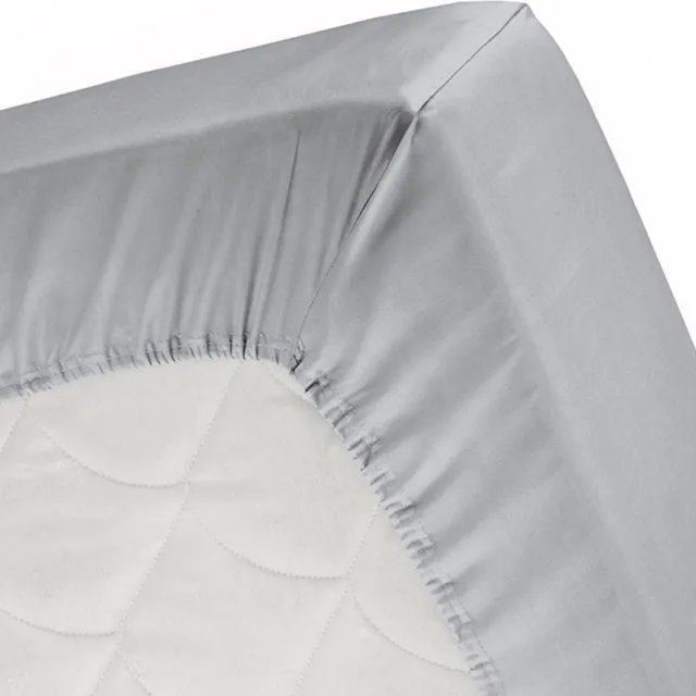 Damai Hoeslaken Double jersey topper hoogte tot 8 cm - 90 x 200/210 cm - lichtgrijs