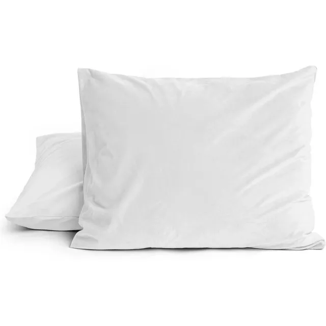 Droomtextiel Kussenslopen Flanel Wit - 60 x 70 cm - 2 Stuks - Super Zacht